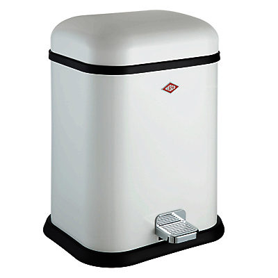 Wesco Single Boy Pedal Bin, 13L White Wesco Single Boy Pedal Bin, 13L White